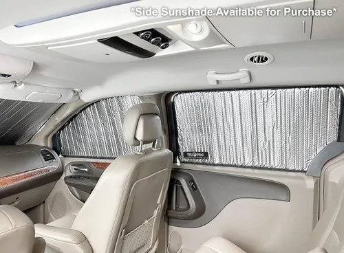 Miniatura 5 de YelloPro - Parasol para ventana lateral de asiento trasero de segunda fila (juego de 2) ajuste personalizado para Chrysler Town & Country Minivan