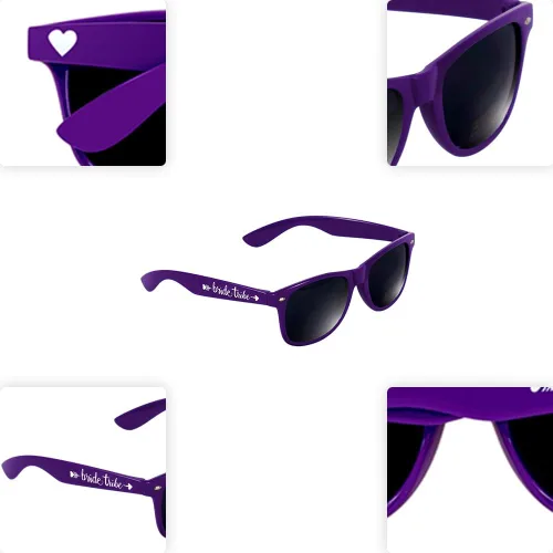 Miniatura 3 de LADY&HOME Paquete de 10 lentes de sol para despedida de soltera, lentes de sol de tribu de novia y novia para fiesta de novia, despedida de soltera
