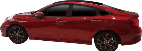 Miniatura 4 de AUTOCLOVER - Juego de 6 protectores de lluvia con cinta adhesiva para Honda Civic Sedan 4dr 2016 2017 2018 2019 2020 2021 / deflectores de ventana