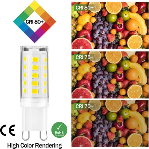 Miniatura 6 de Bombillas LED G9, 3 W, equivalente a bombillas halógenas de 300 lm y 30 W, bombillas LED de ahorro de energía, para candelabro, aplique de pared