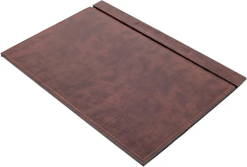 Miniatura 9 de Almohadilla de escritorio de cuero con funda, juego de organizador de escritorio, accesorios de cuero para oficina, regalos de oficina, organizador