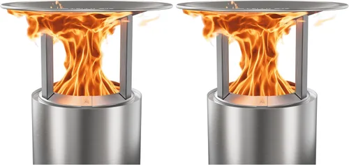 Miniatura 7 de Solo Stove Mesa - Deflector de calor, con 3 patas desmontables, accesorio para hoguera Mesa, captura y redirige el calor, acero inoxidable 304