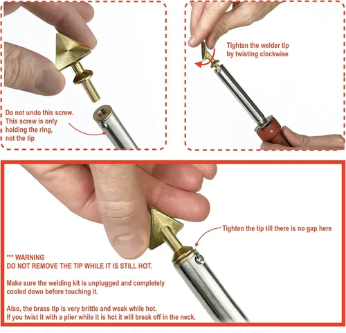 Miniatura 6 de JOUNJIP - Kit de soldadura de plástico estándar, con certificación UL, de 80 W, kit profesional de reparación de plástico para reparar parachoques