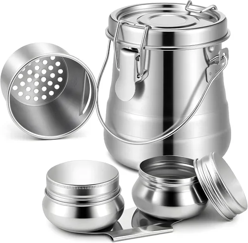 Limpiador de pinceles de acero inoxidable, 2 unidades, arandela de pincel con recipiente de doble gota, limpiador de pinceles portátil, soporte para
