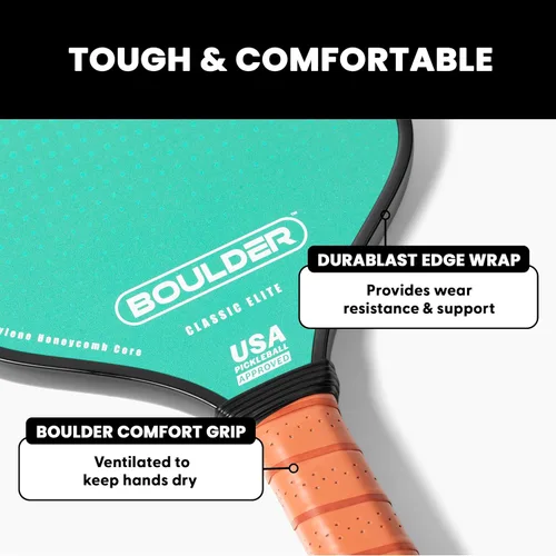 Miniatura 5 de Boulder Carbon Fiber Pickleball Paddle T700 Carbon Fiber USAPA Approved, with Honeycomb Polymer Core Pickleball Racket for Beginner &