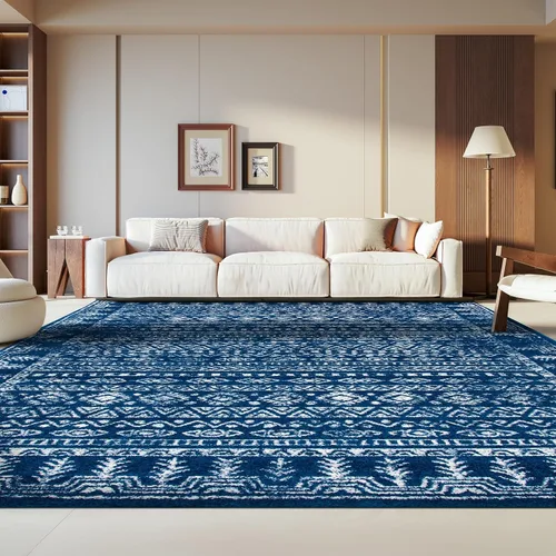 Miniatura 12 de SAFAVIEH Alfombra de área de 12 x 15 pulgadas, colección Tulum, grande, diseño marroquí bohemio envejecido, no desprende pelusa y fácil de limpiar