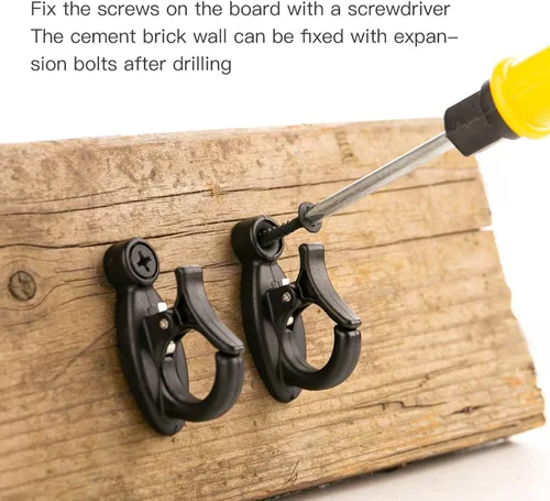 Miniatura 3 de GEZIDEA Ganchos para colgar luces, ganchos de luces de cadena, ganchos de rosca para colgar luces de cadena y alambre, plantas, campanillas