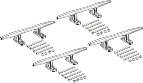 Miniatura 9 de uxcell Base abierta para tacos de barco, tacos de muelle de acero inoxidable, accesorios de amarre