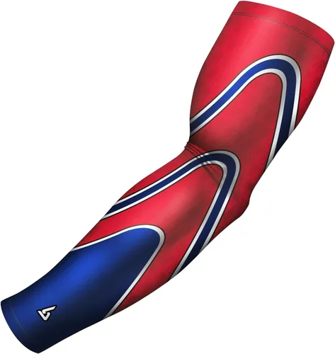 Miniatura 17 de B-Driven Sports Sleeve Pro-Fit - Manga de compresión para hombres y mujeres - Manga de brazo de baloncesto y voleibol - Individual Galaxia
