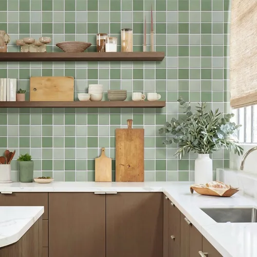 Miniatura 7 de Commomy 10 azulejos 3D mate para despegar y pegar de 11.8 x 11.8 pulgadas, ultraligero de PVC, cuadrado, despegar y pegar para cocina, azulejos
