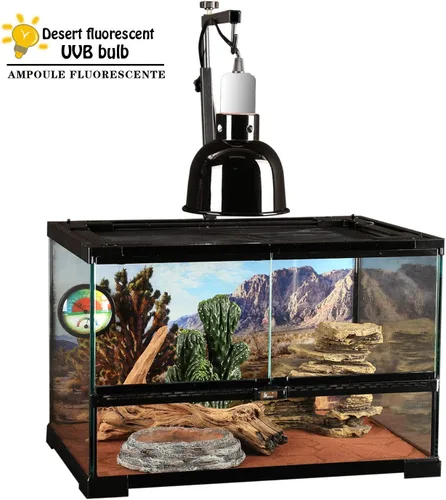 Miniatura 5 de Bombilla UVA UVB para reptiles de 10.0 13 W Desert UVB Bombilla Reptil UVB Bombilla para dragón barbudo, tortuga, serpiente, gecko, lagarto lámpara
