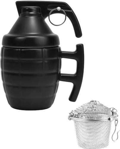 Miniatura 11 de UCEC Taza de café de cerámica inspirada en la pistola, regalo perfecto para hombres, idea de regalo única para el día del padre, taza de café