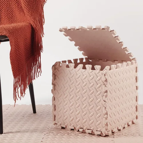 Miniatura 4 de Shihanee Alfombrillas de espuma para el suelo, tapetes de juego a granel con bordes entrelazados para gimnasio, guardería, dormitorio