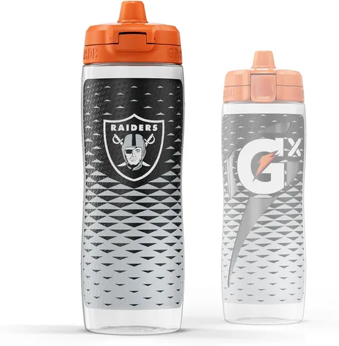 Miniatura 28 de Gatorade Gx NFL - Botellas antideslizantes para apretar, 30 onzas líquidas, sistema de hidratación Gx