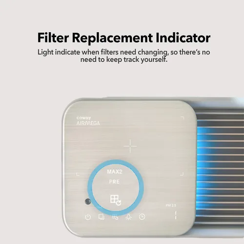Miniatura 7 de COWAY Purificadores de aire para el hogar de hasta 1298 pies cuadrados, prefiltro lavable y filtro de partículas para humo, alergias, caspa