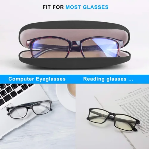 Miniatura 3 de RayLove Fundas de lentes unisex rígidas funda protectora para lentes Diseño tejidoRosa