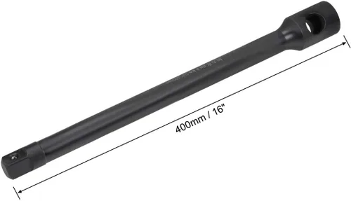 Miniatura 2 de uxcell Barra de extensión de impacto de 3/4 pulgadas por 16 pulgadas para llave de trinquete, acero Cr-Mo