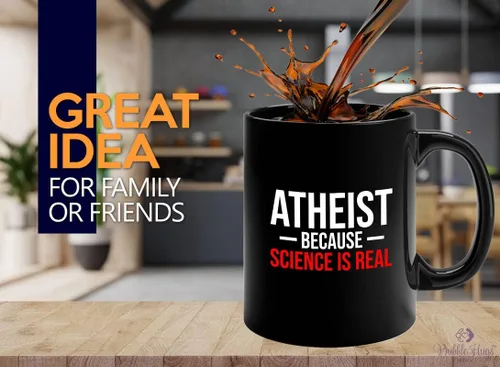 Science Shot Glass 1.5oz - Ateo porque la ciencia es real - Experimento educativo de ciencia de construcción química y física