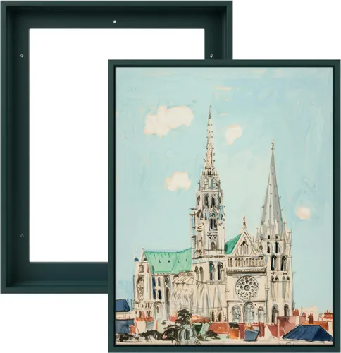 Miniatura 19 de FOLKOR Floating Frame for 8x10 Inch Canvas Painting with 0.6-0.8" Deep, 2 Pack Canvas Floater Frame Living Room Decor, Wall Art frame for Prints Oil