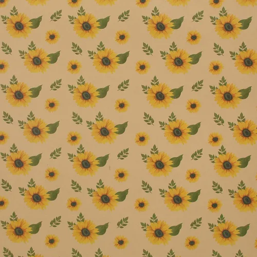 Miniatura 2 de Aimyoo Rollo de papel de regalo floral de kraft jumbo, papel de regalo para todas las ocasiones con flores de girasol para boda, despedida