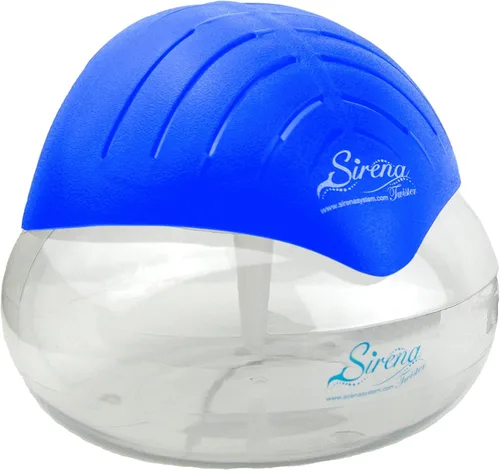 Sirena Twister Purificador de Aire (Azul) - Lavador de Aire con Filtro de Agua Para Hogar y Oficina - Difusor de Aroma de Aceite Esencial Con Luz