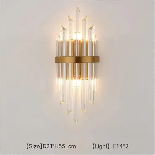 Miniatura 2 de Lamp for Wall, Wall lamp Wall Lamps Modern Sconce Wall Indoor Fixture Stairway LED Crystal Living Room Lamp Bedroom Industrial Retro Gold Lampara