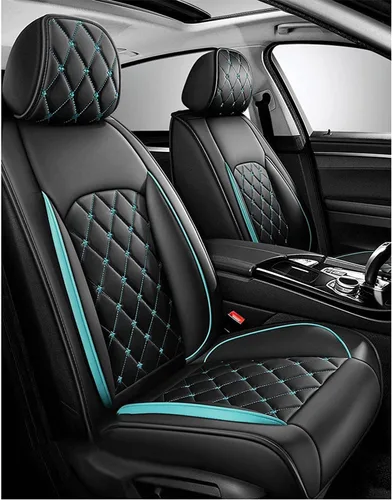 Miniatura 2 de Car Seat Cover Leather Full Set for Dacia Sandero Stepway 3.GEN 2.Gen 2012-2020 2021 2022 2023, Universal Non-Slip Waterproof Durable Vehicle Seat