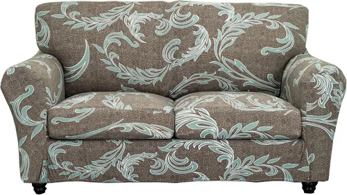 Miniatura 46 de CRFATOP Fundas elásticas para sillón de 2 plazas suaves con diseño floral para perros, fundas elásticas para sillón de 1 plaza, fundas lavables