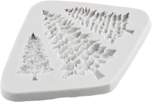 Miniatura 7 de Sijiangmold Molde de silicona para pastel de árbol de Navidad para decoración de pasteles de Navidad, decoración de cupcakes, caramelo de chocolate