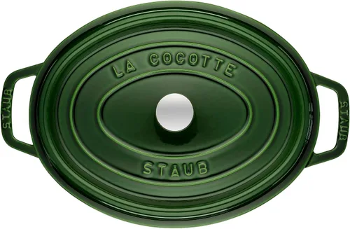 Miniatura 4 de STAUB Cocotte oval 33cm al basilico Albahaca