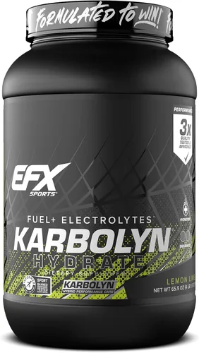 Miniatura 13 de EFX Sports Karbolyn Hydrate Polvo de carbohidratos + electrolitos Mezcla de bebida deportiva sin azúcar Combustible e hidratación Sin
