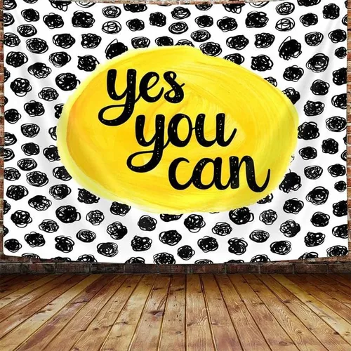 Miniatura 2 de Uokiuki Tapiz educativo con cita motivacional, para niños, adolescentes, estudiantes, para colgar en la pared para aula, dormitorio, sala de estar