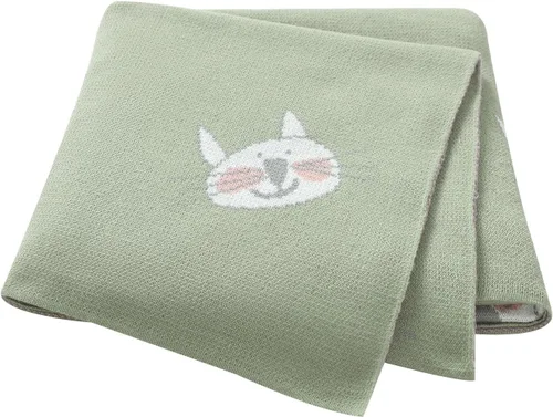 Miniatura 14 de Hadetoto Mantas de bebé para niños y niñas, mantas de algodón de punto para recién nacidos, manta de recepción de ganchillo neutro, esenciales