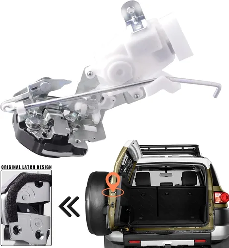 Actuador de cerradura de puerta trasera y pestillo del maletero Compatible para Toyota FJ Cruiser 2007-2014, reemplazo de cerradura de puerta