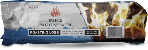 Miniatura 5 de Pine Mountain Troncos para Asar, leña de cocina para fogata, chimenea, hoguera, uso en interiores y exteriores, paquete de 6