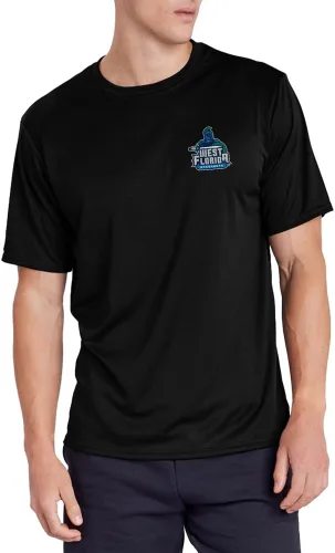Miniatura 109 de Camiseta deportiva oficial de la NCAA Collegiate para hombre, colección negra con logotipo en el pecho izquierdo