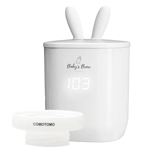 Baby'S Brew Calentador de biberones portátil con adaptador XL, calentador de biberones inalámbrico para leche materna y fórmula, recargable, a