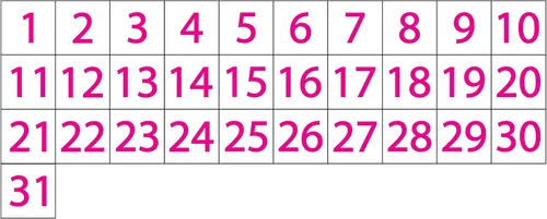 Miniatura 11 de Imanes de fecha de calendario – Negro, 0.75 x 0.75 pulgadas – DCM Solutions – Etiquetas magnéticas para pizarras blancas y superficies magnéticas