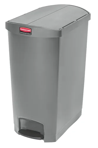 Miniatura 22 de Rubbermaid Commercial Products - Bote de basura Streamline Slim con pedal Papelera de plástico, 4 galones (15 litros), color rojo, con manos