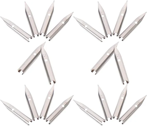 Miniatura 9 de NUOBESTY Piezas de repuesto para pluma estilográfica, caligrafía, plumas, conjunto de plumas, suministros de escritura, Pennibs de metal