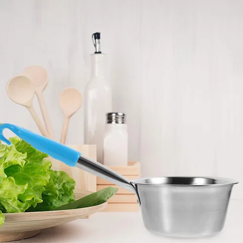 Miniatura 3 de Toddmomy Cucharón portátil para acampar con gancho, cuchara de agua ligera de acero inoxidable para senderismo al aire libre y camping, cuchara