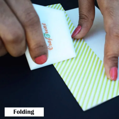 Miniatura 6 de CrafTreat Carpeta de hueso de teflón y herramienta de puntuación – Ergo Square – Marcador de papel para manualidades de papel, origami