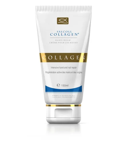 Crema SALCOLL para manos con colágeno, crema para manos anti-edad hipoalergénico con colágeno natural potente, ayuda a la hidratación de la piel,