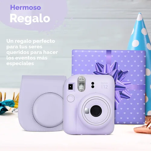 Miniatura 6 de Fujifilm Instax Mini 12 - Cámara instantánea color morado lila y película Fuji (60 hojas) paquete con accesorios Sturdy Tiger, funda de transporte
