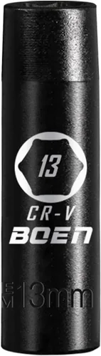 Miniatura 23 de BOEN Toma de impacto profundo de 1/2 pulgada, enchufe premium de 5/16 pulgadas, SAE, 6 puntos, acero Cr-V con marcado láser, fuerte y duradero
