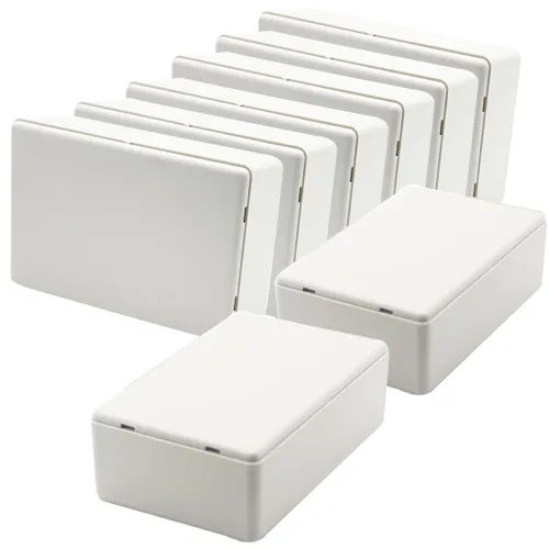 Miniatura 13 de Zulkit 12 cajas de proyecto de plástico ABS para proyectos eléctricos, caja de conexiones pequeña, color blanco, 2.17 x 1.28 x 0.79 pulgadas