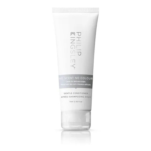 PHILIP KINGSLEY Acondicionador suave sin olor, sin color, para cuero cabelludo sensible y delicado, sin sulfato y sin fragancia, 2.53 onzas