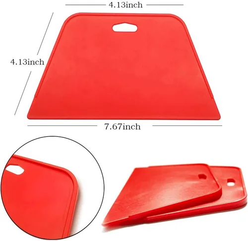Miniatura 2 de tiptopcarbon Herramienta de alisado de papel pintado con raspador de 8 pulgadas para papel adhesivo, vinilo adhesivo, paquete de 10 unidades 03 Kit