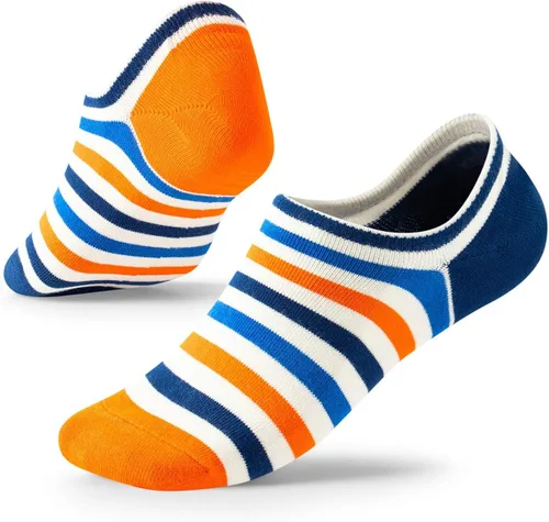 Miniatura 4 de SEESILY Calcetines invisibles para hombres y mujeres, corte bajo con agarre antideslizante, calcetines invisibles para zapatos Oxford, talla 7-12, 5