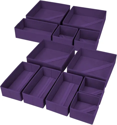 Miniatura 31 de DIMJ Organizador de cajones para ropa, paquete de 6 unidades, organizadores plegables para bebé, organizador de almacenamiento y cómoda